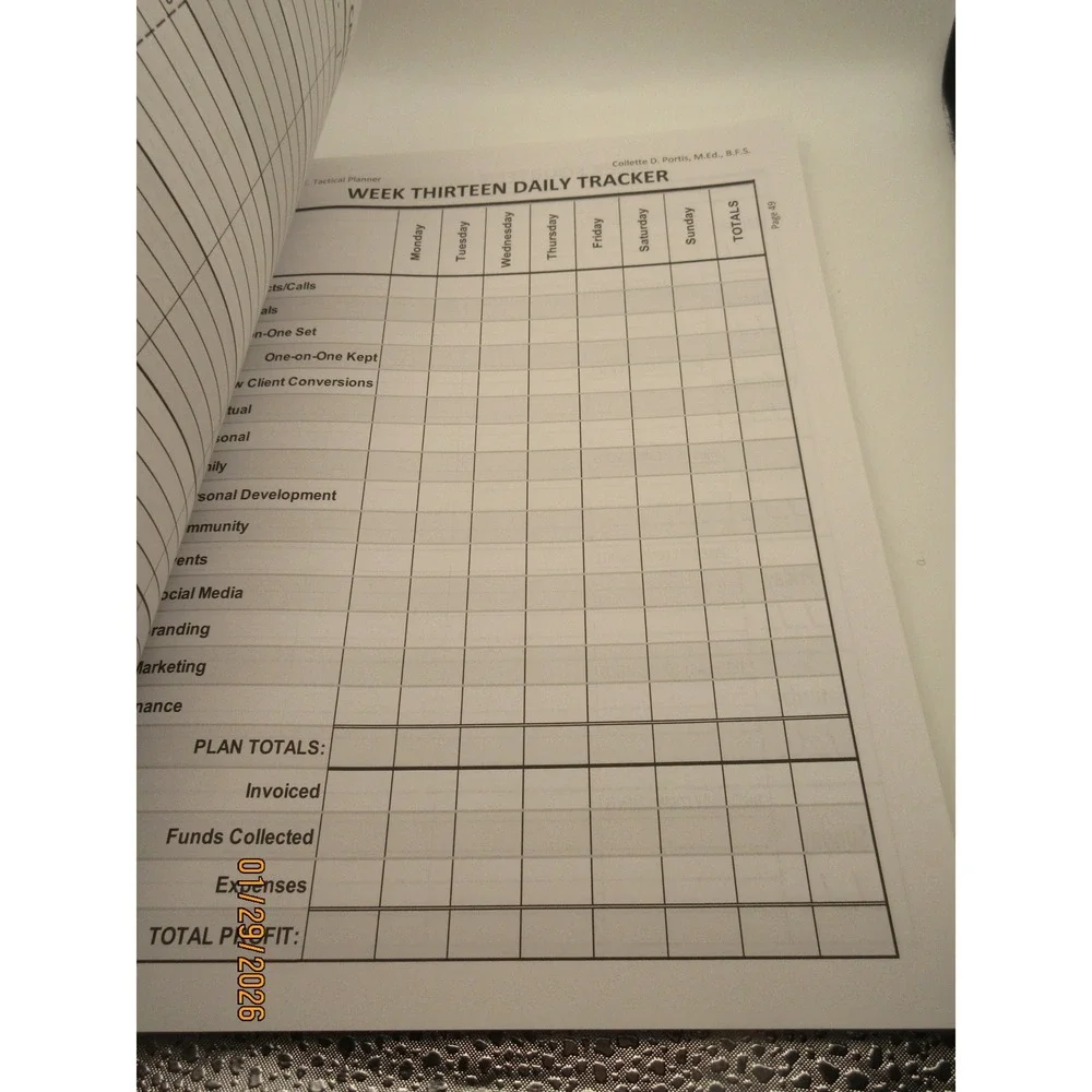 GOALIE Tactical Planner by Collette D Portis Your Key to Winning the Year